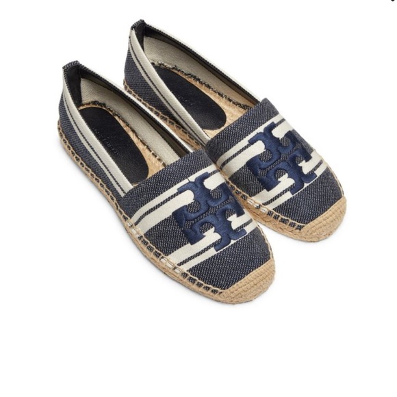 NIB 🆕 Tory Burch 🆕 Blue and White Espadrilles - Picture 1 of 6